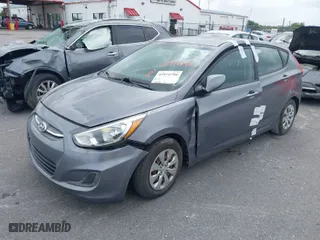 2017 Hyundai Accent SE with VIN KMHCT5AE7HU338751, listed as a IAAI auction lot 41974798 with 96,638 mi miles. Bid and sale history available at carsss.com. Image 6.