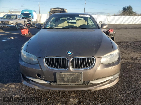 2011 BMW 3 Series 335i with VIN WBADX7C56BE742886, listed as a Copart auction lot 82851284 with 95,759 mi miles and Salvage Title. Bid and sale history available at carsss.com. Image 5.
