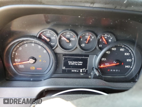2020 Chevrolet Silverado 1500 Custom with VIN 1GCRWBEK1LZ311786, listed as a Copart auction lot 77437184 with 84,746 mi miles and Salvage Title. Bid and sale history available at carsss.com. Image 9.