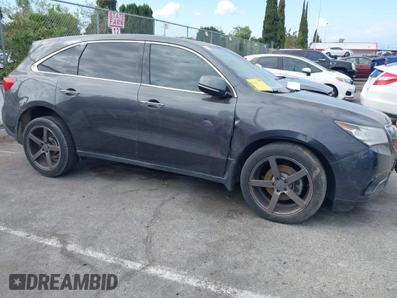 2014 Acura MDX with VIN 5FRYD3H27EB004309, listed as a IAAI auction lot 42058052 with 107,318 mi miles. Bid and sale history available at carsss.com. Image 13.