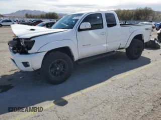 2014 Toyota Tacoma PreRunner with VIN 5TFTU4GN1EX058627, listed as a Copart auction lot 48744365 with 103,832 mi miles and Salvage title. Bid and sale history available at DreamBid. Image 1.