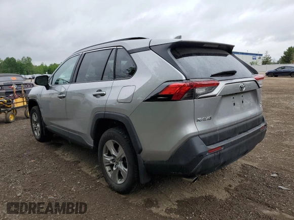 2022 Toyota RAV4 XLE with VIN 2T3R1RFV4NC307350, listed as a Copart auction lot 60890015 with 40,856 mi miles and Salvage title. Bid and sale history available at DreamBid. Image 2.