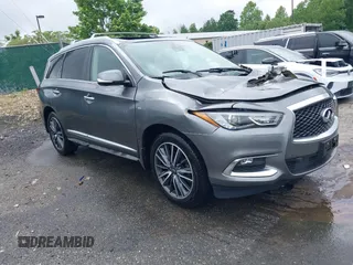 2019 Infiniti QX60 Pure z VIN 5N1DL0MM7KC563131, wystawiony jako IAAI lot #42264278 z przebiegiem 44 318 mil mil oraz . Historia ofert i sprzedaży dostępna na DreamBid. Obrazek 1.