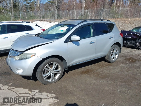 2009 Nissan Murano S with VIN JN8AZ18W99W136361, listed as a IAAI auction lot 41799187 with 145,276 mi miles and . Bid and sale history available at carsss.com. Image 17.