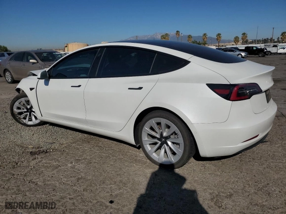 2021 Tesla Model 3 Long Range with VIN 5YJ3E1EB7MF074330, listed as a Copart auction lot 47049395 with 71,201 mi miles and Salvage Title. Bid and sale history available at carsss.com. Image 2.