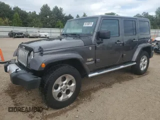 2014 Jeep Wrangler Unlimited Sahara z VIN 1C4HJWEG1EL222416, wystawiony jako Copart lot #56158815 z przebiegiem 80 601 mil mil oraz Szkoda całkowita • Salvage title. Historia ofert i sprzedaży dostępna na DreamBid. Obrazek 1.