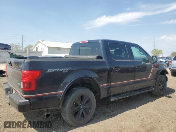 2019 Ford F-150 XL with VIN 1FTEW1E41KFA80964, listed as a Copart auction lot 53371845 with 146,739 mi miles and Salvage title. Bid and sale history available at DreamBid. Image 3.
