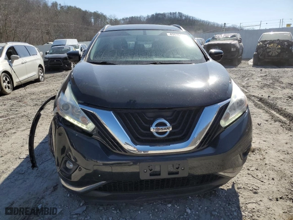 2017 Nissan Murano SL with VIN 5N1AZ2MH9HN159938, listed as a Copart auction lot 45970445 with 106,227 mi miles and Salvage Title. Bid and sale history available at carsss.com. Image 5.