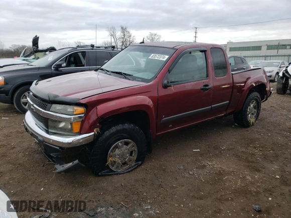 2008 Chevrolet Colorado 1LT with VIN 1GCDS19E488100714, listed as a Copart auction lot 83572374 with 127,969 mi miles and Salvage Title. Bid and sale history available at DreamBid. Image 1.