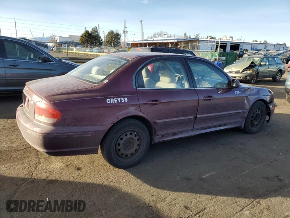 2005 Hyundai Sonata GL with VIN KMHWF25S25A131040, listed as a Copart auction lot 86025844 with 223,800 mi miles and Non Repairable. Bid and sale history available at carsss.com. Image 3.