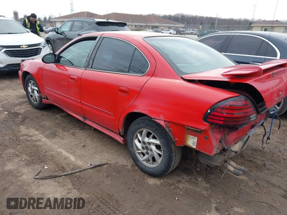 2004 Pontiac Grand Am SE1 with VIN 1G2NF52E64M515839, listed as a IAAI auction lot 41687504 with 194,818 mi miles. Bid and sale history available at carsss.com. Image 3.
