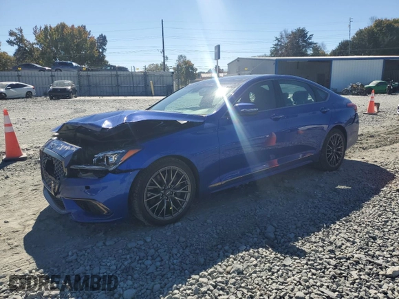 2020 Genesis G80 3.8L with VIN KMTFN4JE4LU329537, listed as a Copart auction lot 76778194 with 30,346 mi miles and Salvage Title. Bid and sale history available at carsss.com. Image 1.