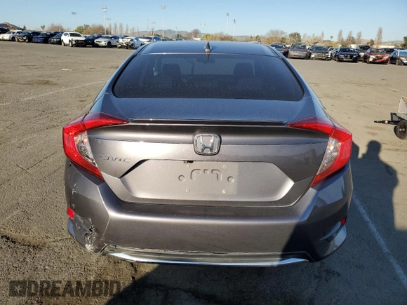 2019 Honda Civic Sedan EX with VIN JHMFC1F39KX009894, listed as a Copart auction lot 47607305 with 67,444 mi miles and Salvage Title. Bid and sale history available at carsss.com. Image 6.