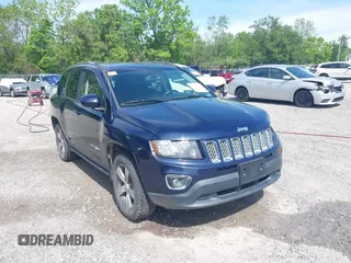 2016 Jeep Compass High Altitude z VIN 1C4NJDEBXGD671389, wystawiony jako IAAI lot #42275577 z przebiegiem 129 609 mil mil oraz . Historia ofert i sprzedaży dostępna na DreamBid. Obrazek 1.