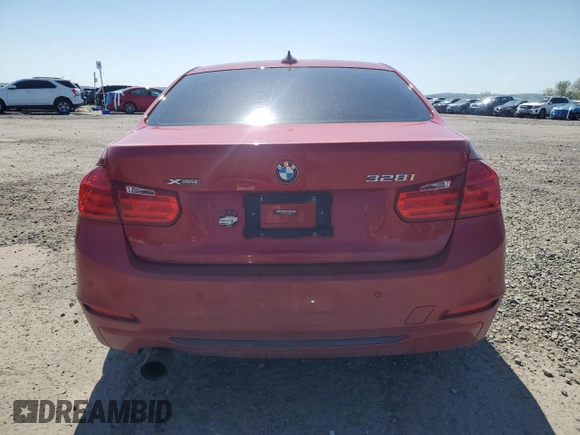 2015 BMW 3 Series 328i xDrive with VIN WBA3B5C50FF962863, listed as a Copart auction lot 54935465 with 80,837 mi miles and Salvage title. Bid and sale history available at DreamBid. Image 6.