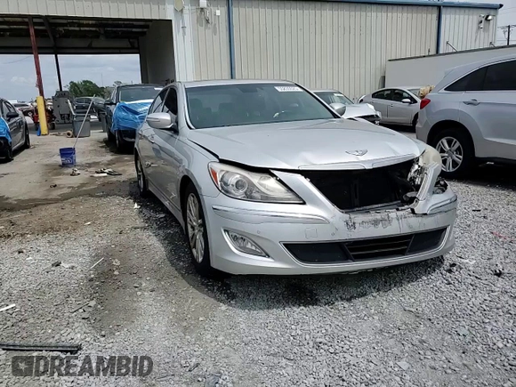 2013 Hyundai Genesis 3.8L with VIN KMHGC4DD2DU220955, listed as a Copart auction lot 55835525 with 194,165 mi miles and Salvage title. Bid and sale history available at DreamBid. Image 14.