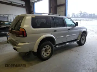 2002 Mitsubishi Montero Sport XLS with VIN JA4MT31R42P007058, listed as a Copart auction lot 41394415 with 0 mi miles and Salvage Title. Bid and sale history available at carsss.com. Image 3.