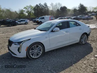 2023 Cadillac CT4 Premium Luxury with VIN 1G6DB5RK8P0127556, listed as a Copart auction lot 51851725 with 50,884 mi miles and Salvage Title. Bid and sale history available at carsss.com. Image 1.