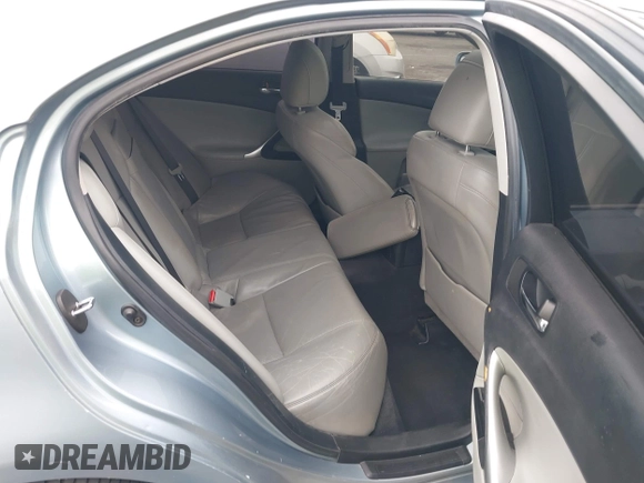2006 Lexus IS 350 with VIN JTHBE262365007761, listed as a IAAI auction lot 42418824 with 114,088 mi miles and . Bid and sale history available at DreamBid. Image 8.