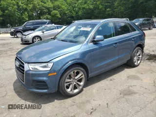 2017 Audi Q3 Premium Plus z VIN WA1JCCFS8HR001985, wystawiony jako Copart lot #56970055 z przebiegiem 47 091 mil mil oraz Szkoda całkowita • Salvage title. Historia ofert i sprzedaży dostępna na DreamBid. Obrazek 1.