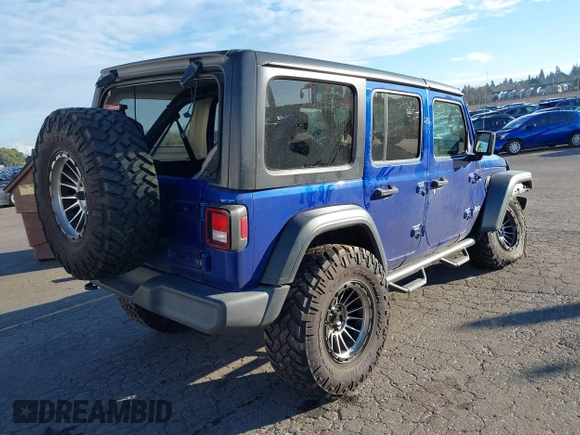 2020 Jeep Wrangler Unlimited Sport S с VIN 1C4HJXDN3LW181949, выставлен на аукционе IAAI как лот 41286124 с пробегом 50 091 миль миль и . История ставок и продаж доступна на DreamBid. Изображение 4.