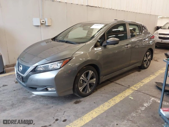 2020 Nissan LEAF SV with VIN 1N4AZ1CP4LC307317, listed as a IAAI auction lot 40906972 with 50,072 mi miles. Bid and sale history available at carsss.com. Image 2.