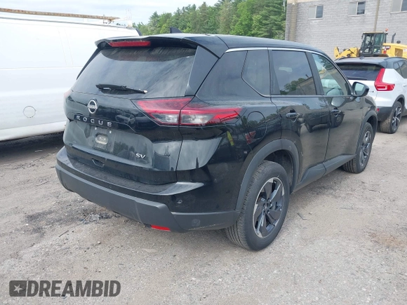 2024 Nissan Rogue SV z VIN 5N1BT3BA1RC705503, wystawiony jako IAAI lot #42298131 z przebiegiem 26 793 mil mil oraz . Historia ofert i sprzedaży dostępna na DreamBid. Obrazek 4.