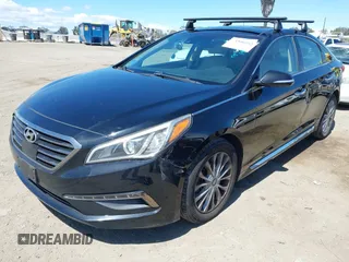 2015 Hyundai Sonata 2.4L Sport with VIN 5NPE34AFXFH163452, listed as a IAAI auction lot 41946262 with 47,730 mi miles. Bid and sale history available at carsss.com. Image 17.