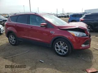 2015 Ford Escape Titanium with VIN 1FMCU9J93FUC90332, listed as a Copart auction lot 52861535 with 129,894 mi miles and Clean Title. Bid and sale history available at DreamBid. Image 4.