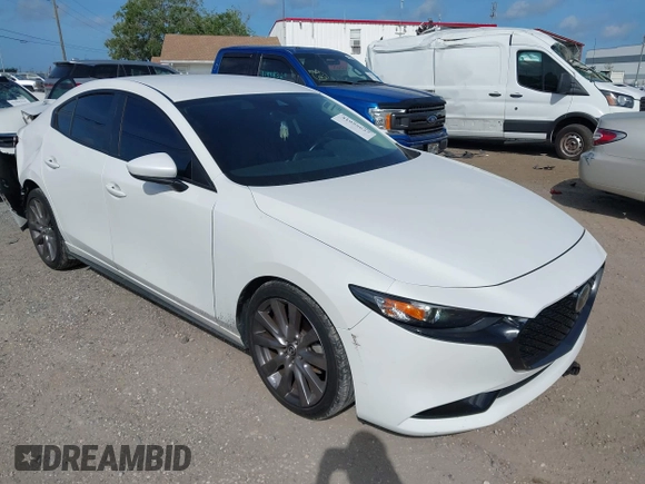 2019 Mazda 3 w/Select Pkg with VIN 3MZBPAAL7KM106686, listed as a IAAI auction lot 41955627 with 62,211 mi miles. Bid and sale history available at carsss.com. Image 1.