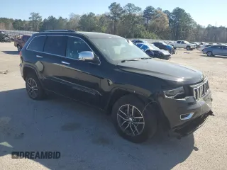 2017 Jeep Grand Cherokee Limited with VIN 1C4RJEBG2HC943268, listed as a Copart auction lot 50553945 with 160,459 mi miles and Salvage title. Bid and sale history available at DreamBid. Image 4.