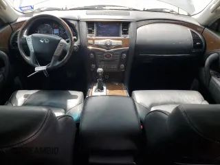 2016 Infiniti QX80 with VIN JN8AZ2NF7G9611575, listed as a Copart auction lot 62261044 with 120,151 mi miles and Salvage Title. Bid and sale history available at carsss.com. Image 8.