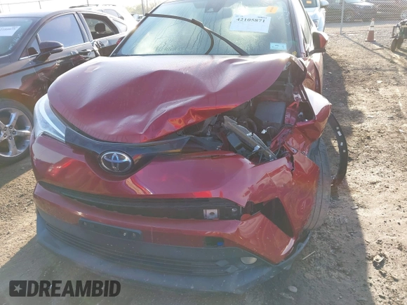 2018 Toyota C-HR XLE with VIN NMTKHMBX5JR008661, listed as a IAAI auction lot 42105871 with 52,306 mi miles. Bid and sale history available at carsss.com. Image 12.