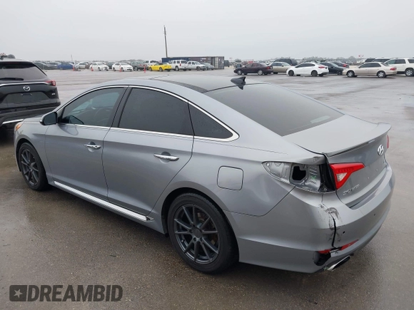 2015 Hyundai Sonata 2.4L Sport with VIN 5NPE34AF8FH208677, listed as a IAAI auction lot 41615270 with 141,639 mi miles. Bid and sale history available at carsss.com. Image 3.