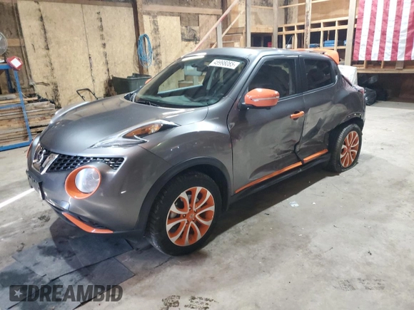 2015 Nissan Juke S with VIN JN8AF5MV8FT551634, listed as a Copart auction lot 48998085 with 64,437 mi miles and Salvage Title. Bid and sale history available at DreamBid. Image 1.
