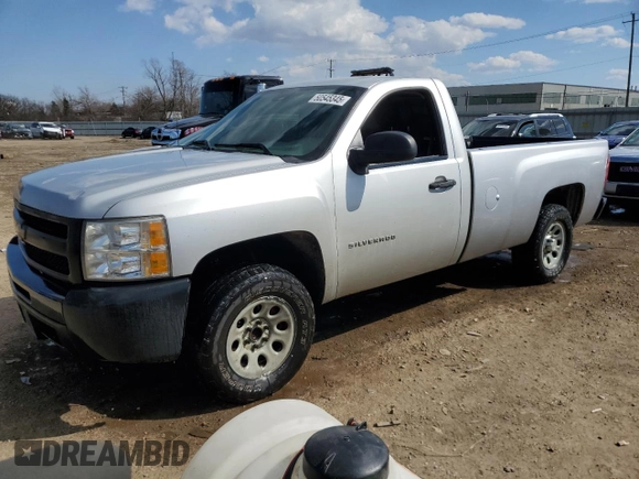 2011 Chevrolet Silverado 1500 Work Truck with VIN 1GCNCPEA8BZ153960, listed as a Copart auction lot 50545345 with 72,446 mi miles and Salvage Title. Bid and sale history available at DreamBid. Image 1.