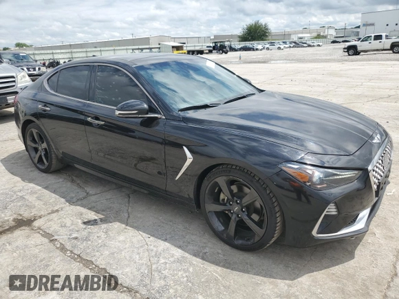2019 Genesis G70 Advanced with VIN KMTG44LA0KU037450, listed as a Copart auction lot 56333775 with 55,434 mi miles and Clean title. Bid and sale history available at DreamBid. Image 4.