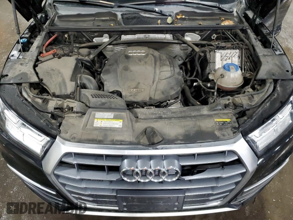 2018 Audi Q5 Premium Plus with VIN WA1BNAFY3J2006307, listed as a Copart auction lot 53312995 with 63,033 mi miles and Salvage Title. Bid and sale history available at DreamBid. Image 12.