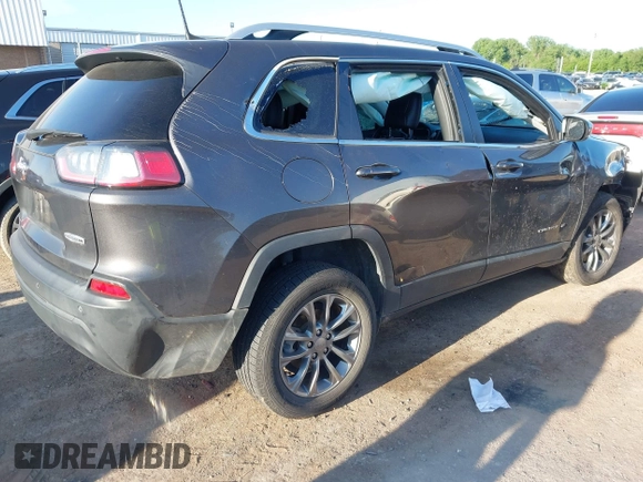 2019 Jeep Cherokee Latitude Plus with VIN 1C4PJLLB6KD482852, listed as a IAAI auction lot 42152089 with 41,713 mi miles and . Bid and sale history available at DreamBid. Image 4.