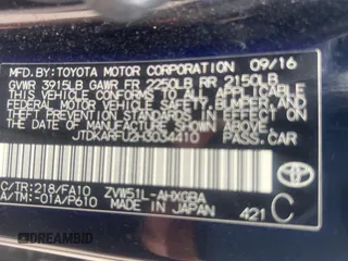 2017 Toyota Prius Two with VIN JTDKARFU2H3034410, listed as a Copart auction lot 55170795 with 74,974 mi miles and Salvage Title. Bid and sale history available at carsss.com. Image 10.