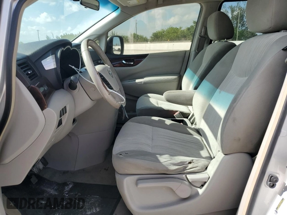 2012 Nissan Quest SL with VIN JN8AE2KP8C9045378, listed as a Copart auction lot 54487715 with 181,648 mi miles and Salvage Title. Bid and sale history available at carsss.com. Image 7.