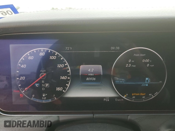 2018 Mercedes-Benz E 400 with VIN WDD1J6FB0JF021464, listed as a Copart auction lot 51006845 with 80,936 mi miles and Salvage Title. Bid and sale history available at carsss.com. Image 9.