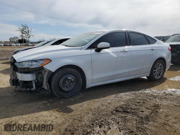2017 Ford Fusion SE with VIN 3FA6P0HD9HR180285, listed as a Copart auction lot 50010175 with 111,392 mi miles and Salvage Title. Bid and sale history available at carsss.com. Image 1.