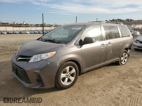 2020 Toyota Sienna LE Auto Access Seat with VIN 5TDKZ3DC8LS031454, listed as a Copart auction lot 46980455 with 78,896 mi miles and Salvage Title. Bid and sale history available at carsss.com. Image 1.
