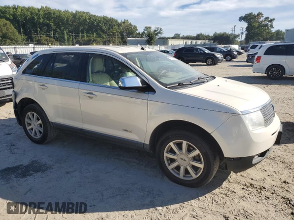 2007 Lincoln MKX with VIN 2LMDU68C57BJ18304, listed as a Copart auction lot 75013054 with 0 mi miles and Salvage Title. Bid and sale history available at carsss.com. Image 4.