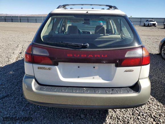 2001 Subaru Legacy Wagon Outback w/RB Equip with VIN 4S3BH665817626749, listed as a Copart auction lot 72957274 with 236,594 mi miles and Salvage Title. Bid and sale history available at carsss.com. Image 6.