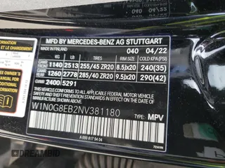 2022 Mercedes-Benz GLC 300 z VIN W1N0G8EB2NV381180, wystawiony jako Copart lot #48484175 z przebiegiem 36 719 mil mil oraz Szkoda całkowita • Salvage title. Historia ofert i sprzedaży dostępna na DreamBid. Obrazek 14.