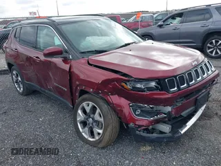 2021 Jeep Compass Limited with VIN 3C4NJDCB3MT601337, listed as a IAAI auction lot 41808321 with 38,209 mi miles and . Bid and sale history available at DreamBid. Image 1.