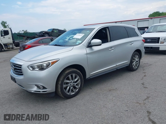 2014 Infiniti QX60 z VIN 5N1AL0MM2EC513700, wystawiony jako IAAI lot #42768421 z przebiegiem 145 171 mil mil oraz . Historia ofert i sprzedaży dostępna na DreamBid. Obrazek 2.