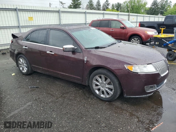 2011 Lincoln MKZ with VIN 3LNHL2JC0BR764654, listed as a Copart auction lot 57295725 with 141,056 mi miles and Salvage title. Bid and sale history available at DreamBid. Image 4.
